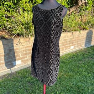 White House Black Market Black Velvet Dress